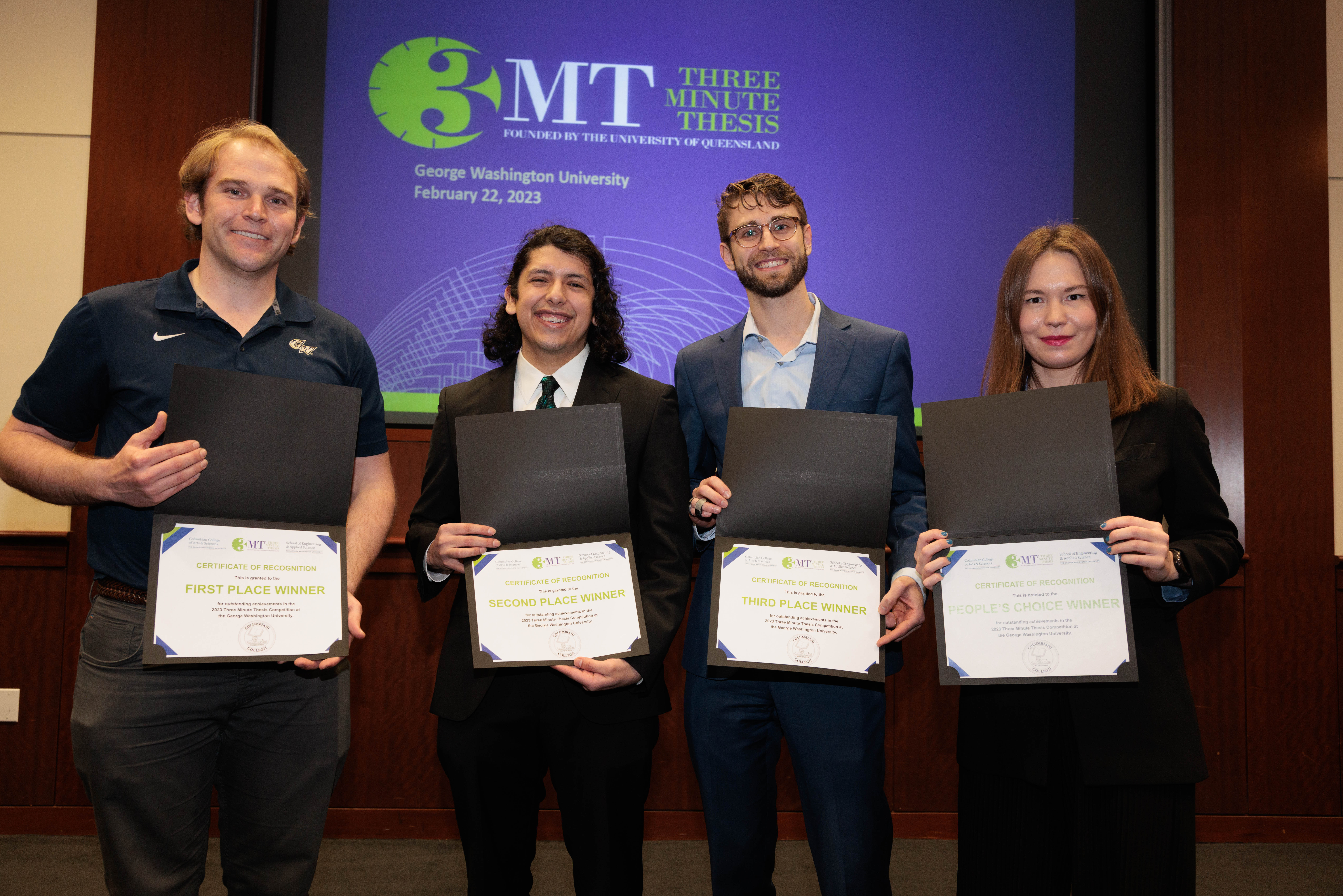 3MT PhD student winners